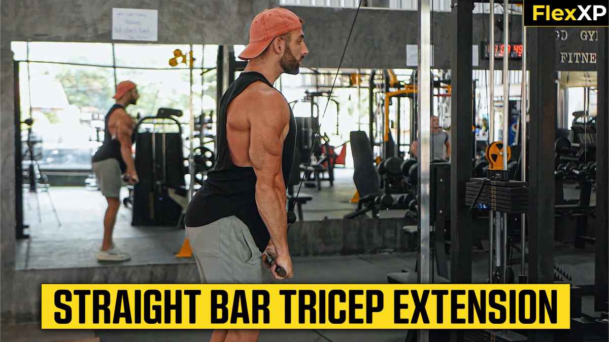 Straight Bar Tricep Extension